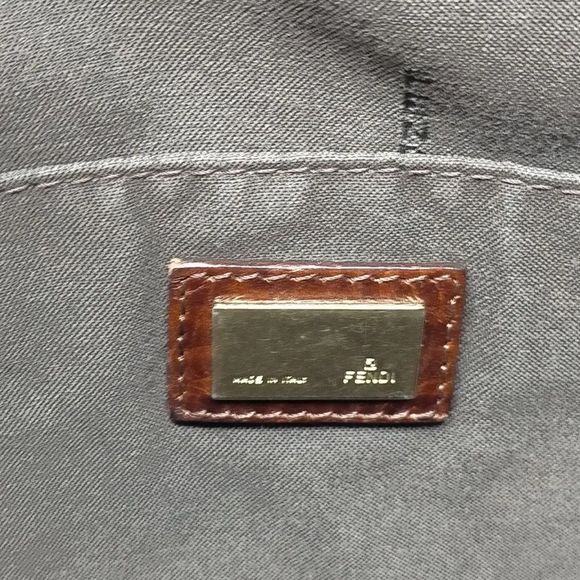 FENDI Zucca Canvas & Leather Crossbody Messenger Shoulder Bag Large Size Vintage - Picture 15 of 17